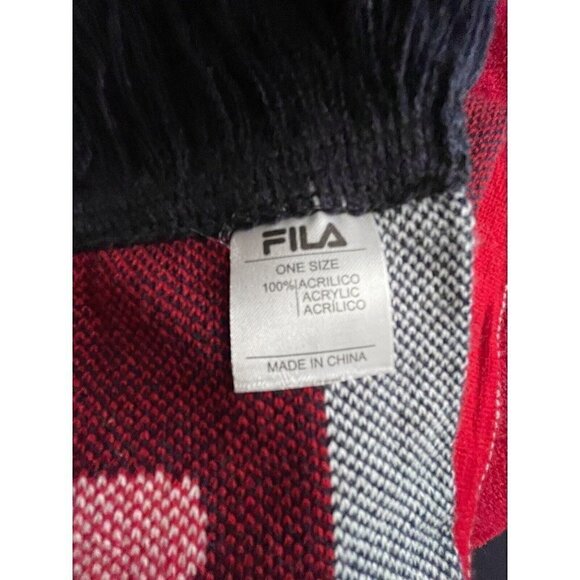 FILA Scarf With Tassles Warm Winter Unisex One Size Winter Warm Skiing - Picture 7 of 8